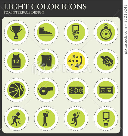 Basketball simply icons 55219243