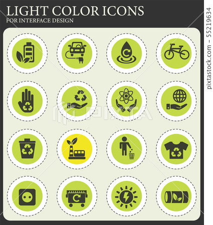 alternative energy icon set 55219634