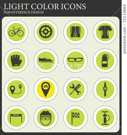 Bycicle simply icons Bycicle simply icons 55219664