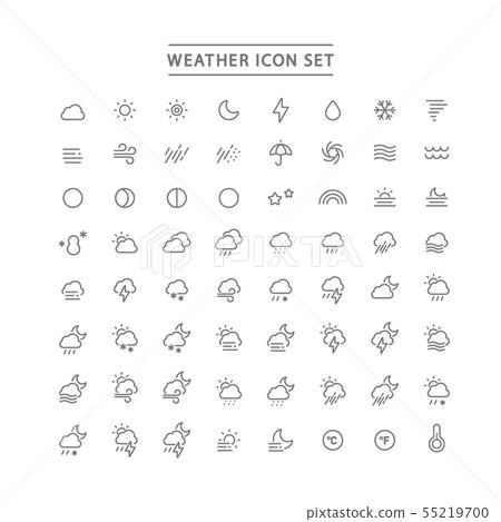 weather, climate, icon 55219700