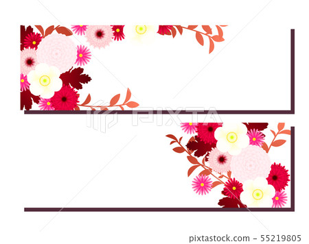 Illustration background of autumn chrysanthemum 55219805