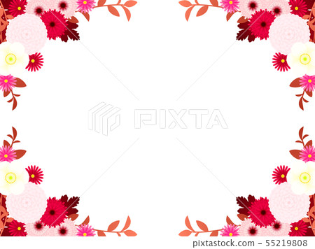Illustration background of autumn chrysanthemum 55219808