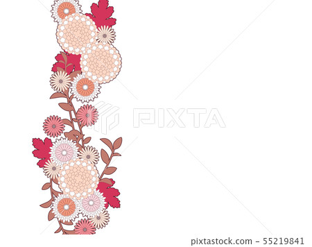 秋天菊花例證背景 55219841