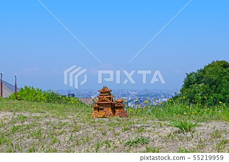 Model of distant view and castle from Okazaki Chuo General Park 55219959
