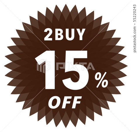 2BUY 15% OFF label 55220243