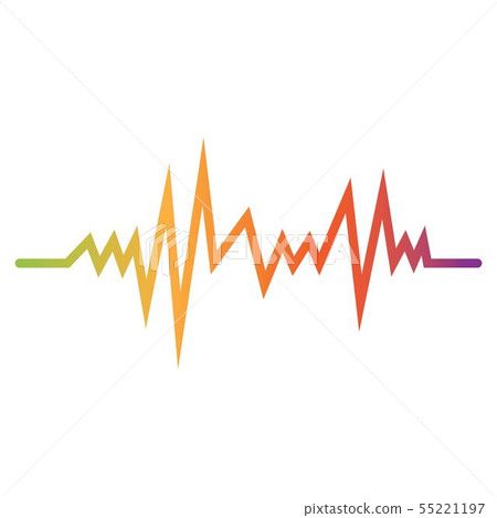 Sound waves vector illustration 55221197