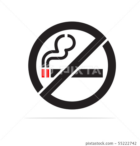 Smoking area icon. Smoking area icon. 55222742