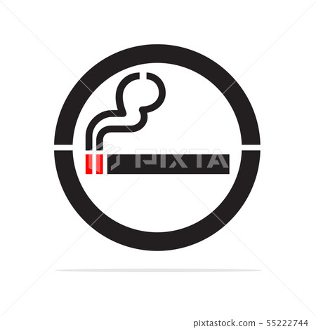 Smoking area icon. Smoking area icon. 55222744