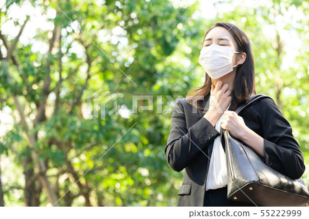 Business woman in a mask Business woman in a mask 55222999