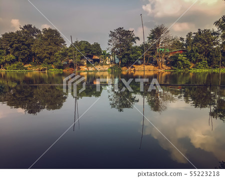 Beautiful natural scenery of river in southeast Beautiful natural scenery of river in southeast 55223218