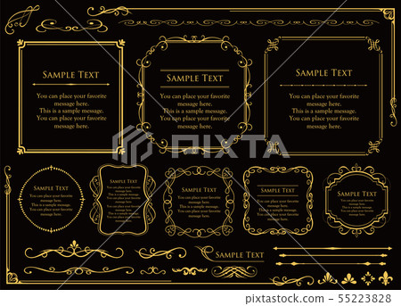 Antique style frame template 55223828