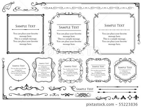 Antique style frame template - Stock Illustration [55223836] - PIXTA