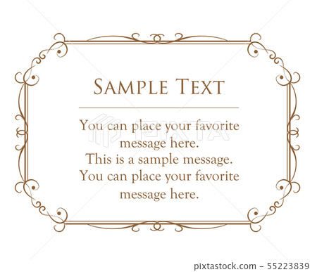Antique style frame template - Stock Illustration [55223839] - PIXTA
