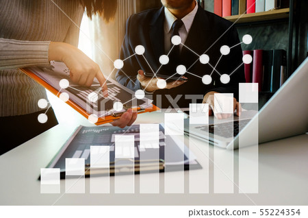 Business team present. in the office. Business team present. in the office. 55224354