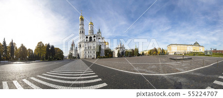 Inside of Moscow Kremlin, Russia (day). Panoramic Inside of Moscow Kremlin, Russia (day). Panoramic 55224707