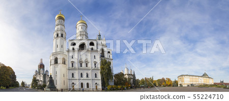 Inside of Moscow Kremlin, Russia (day). Panoramic Inside of Moscow Kremlin, Russia (day). Panoramic 55224710