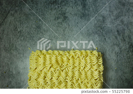 The raw Instant noodle  for food content. 55225798