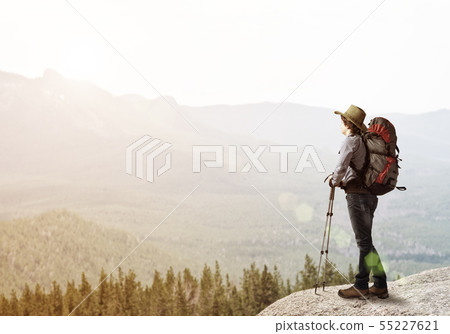 Trekking and hiking Trekking and hiking 55227621