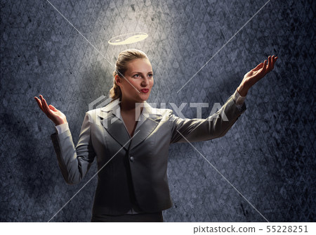 Saint businesswoman 55228251