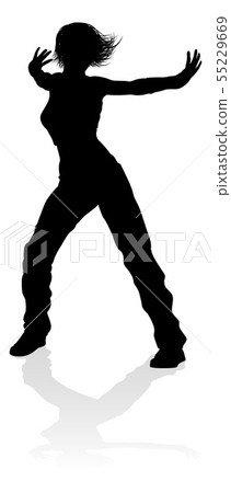 Street Dance Dancer Silhouette 55229669