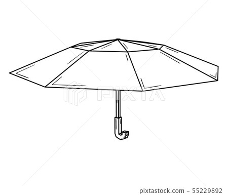 Open umbrella usually used as a rain protection. Open umbrella usually used as a rain protection. 55229892
