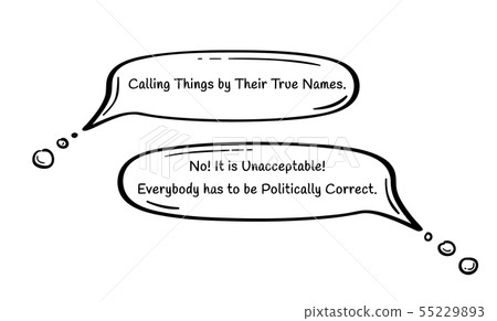 exaggerated politically correct concept exaggerated politically correct concept 55229893