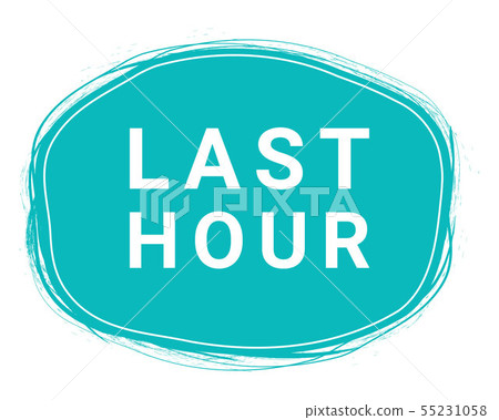 Last Hour, Speech Bubble Banner, Element Design Template, App Icon, Vector Illustration. 55231058