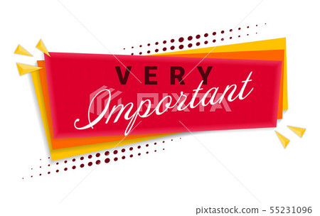 Important Banner Template Design. Vector Illustration. Important Banner Template Design. Vector Illustration. 55231096