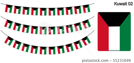 科威特的花環國旗矢量數據(彩旗花環) 科威特的花環國旗矢量數據(彩旗花環) 55231699