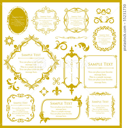 Antique style frame template 55231730
