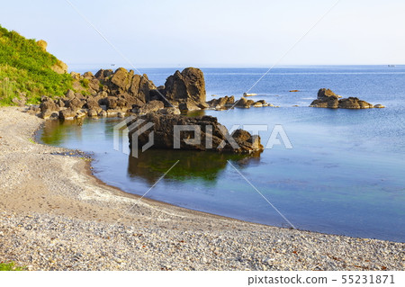 Landscape of the Noto Peninsula west coast, in Wajima City, Ishikawa Prefecture Landscape of the Noto Peninsula west coast, in Wajima City, Ishikawa Prefecture 55231871
