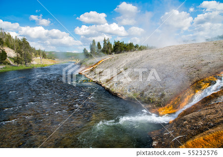 Firehole River and Geysers Water encounter, 55232576