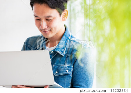 Male casual laptop Male casual laptop 55232884
