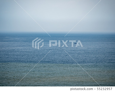 Calm sea surface with boat Calm sea surface with boat 55232957