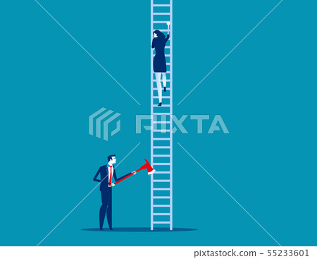 Business partner unethical competition concept. 55233601