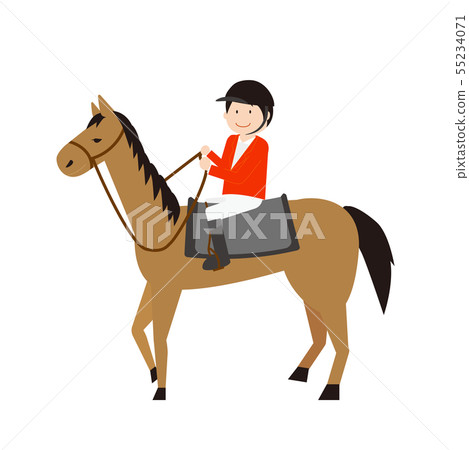 horse riding - Stock Illustration [55234071] - PIXTA