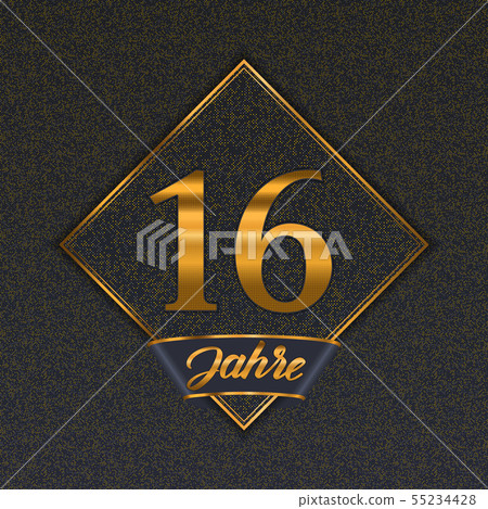 German golden number 16 templates 55234428