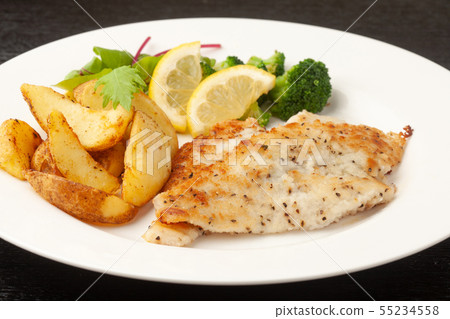 比目魚法式黃油炸魚 55234558