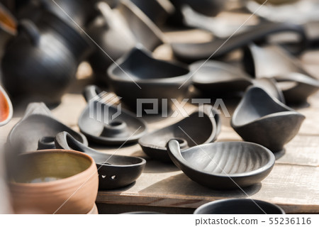 A set of dark clay cookware A set of dark clay cookware 55236116