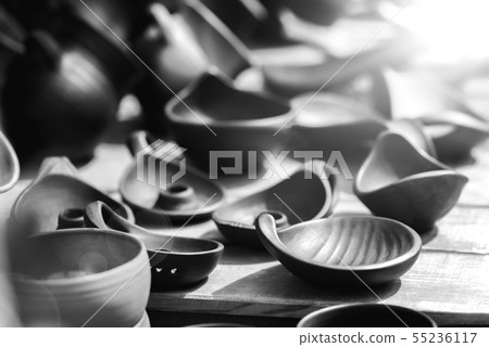 A set of dark clay cookware A set of dark clay cookware 55236117
