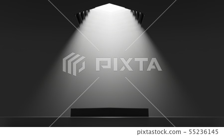3D illustration. Showcase platform mockup 3D illustration. Showcase platform mockup 55236145