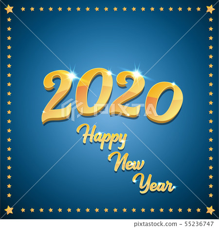 2020 Happy chinese new year of the Rat creative design background or greeting card. 2020 new year 55236747