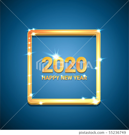 2020 Happy chinese new year of the Rat creative design background or greeting card. 2020 new year 55236749