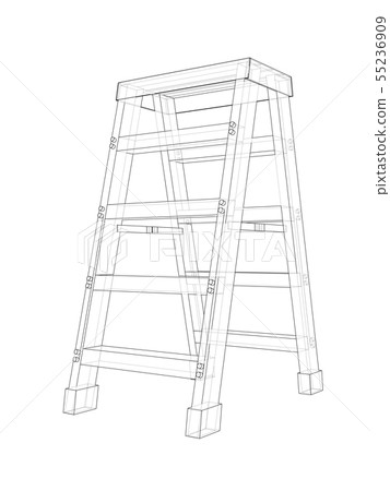 Outline household steps. Vector 55236909