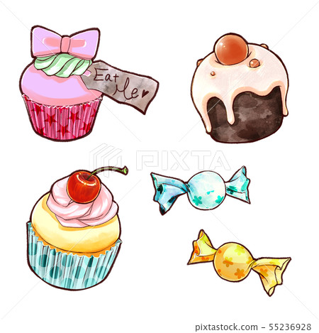 Cake and candy Cake and candy 55236928