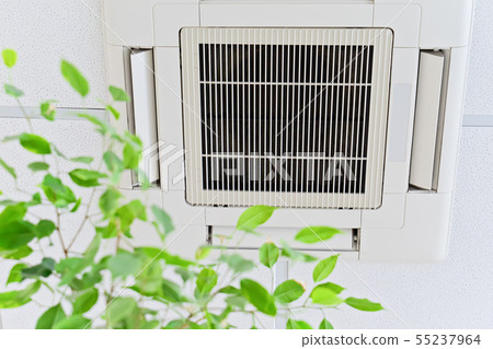 Ceiling air conditioner in modern office or at 55237964