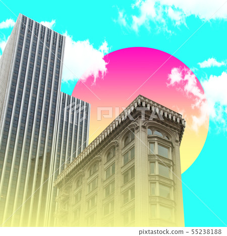Modern design. Contemporary art collage. Modern design. Contemporary art collage. 55238188