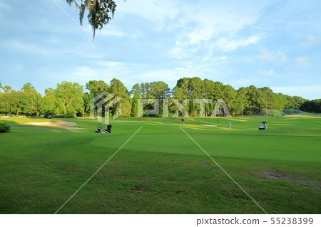 USA East Coast South Carolina Charleston Golf Course USA East Coast South Carolina Charleston Golf Course 55238399