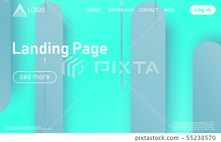 Landing page. Geometric background. Landing page. Geometric background. 55238570