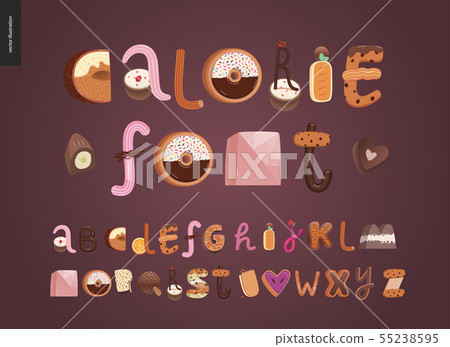 Dessert temptation font 55238595